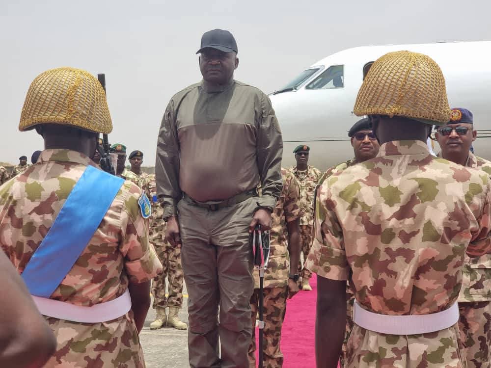 Minister Of Defence Gen. Christopher Musa In Maiduguri Minister Of Defence Gen. Christopher Musa In Maiduguri