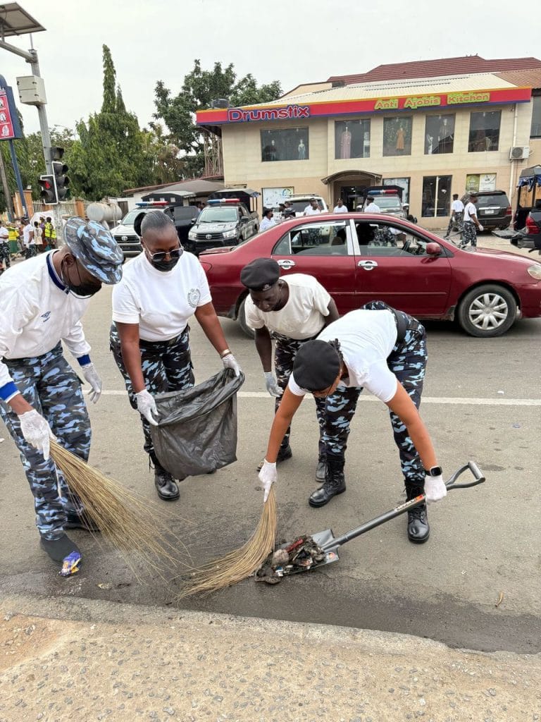 Police Day Fct Cp Leads Officers In Sanitation