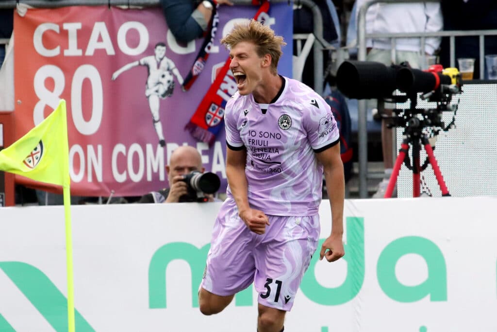 Thomas Kristensen Udinese Celebrates Goal 1068955549