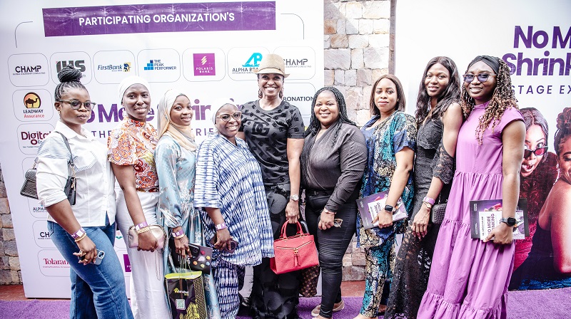 Kate Hensahw With Attendees Of No More Shrinking Play