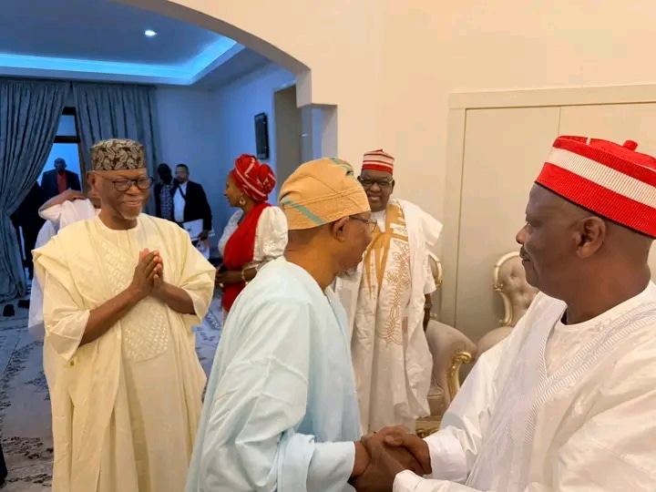 L R Former Governor Of Edo State John Ogidie Oyegun Ex Governor Of Osun State Rauf Aregbesol And Former Presidential Candidate Rabiu Kwankwaso
