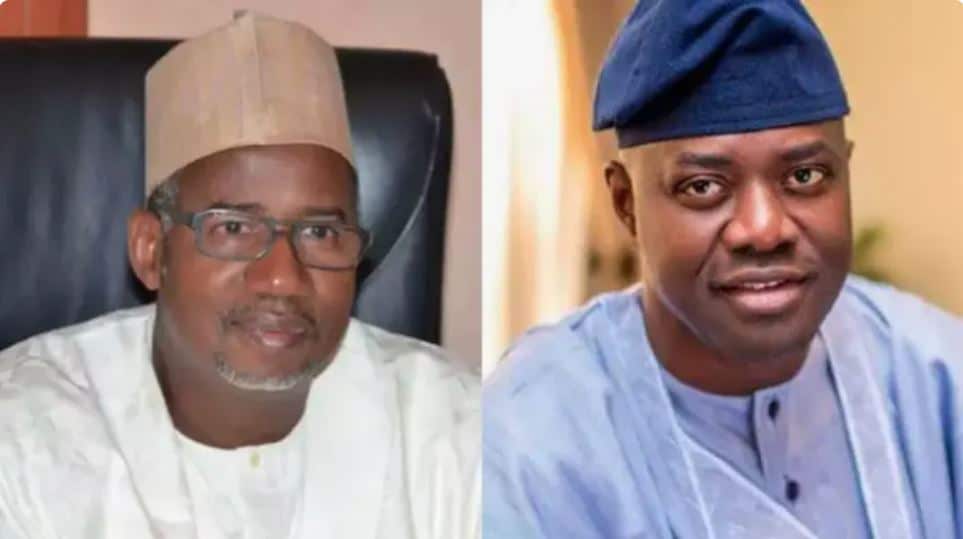Left Bauchi State Governor Bala Mohammed Right Oyo State Governor Seyi Makinde Left Bauchi State Governor Bala Mohammed Right Oyo State Governor Seyi Makinde