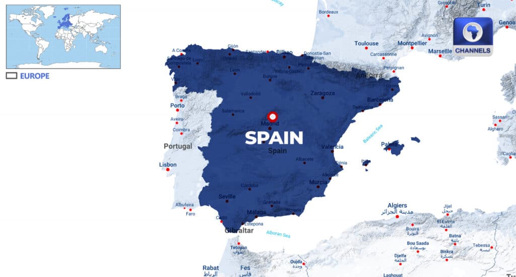 Spain Map Hd