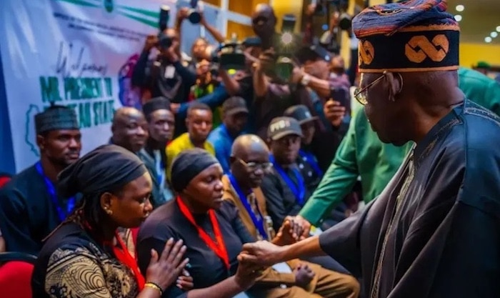 Tinubu Explains Airport Meeting With Plateau Attack Victims Cites Security Logistical Constraints