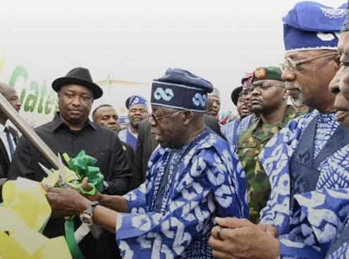 Tinubu At Ogun Airport