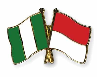 Flag Pins Nigeria Indonesia